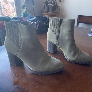 Olive Green Ankle Boots